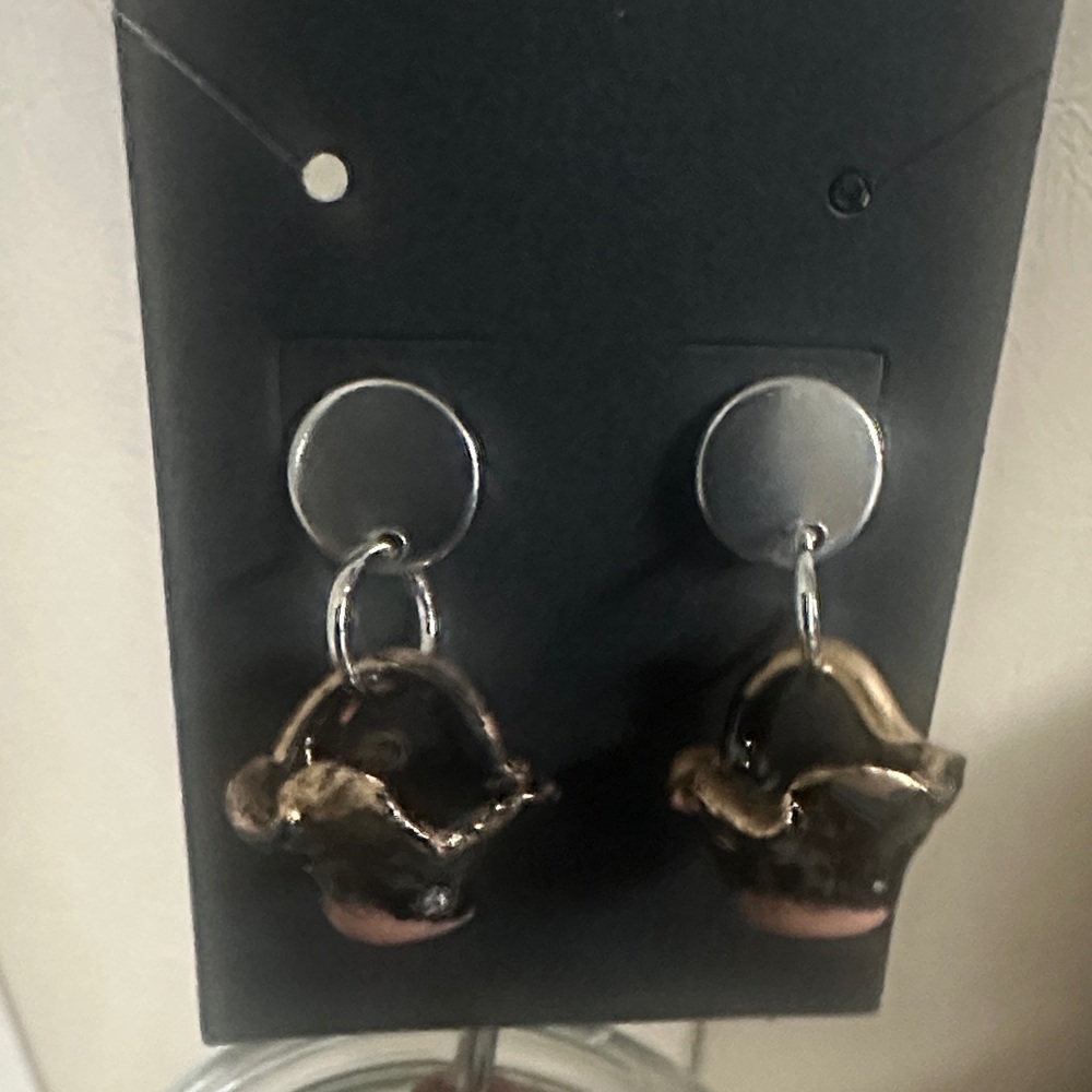 MEXICANA Black and Gold Earrings